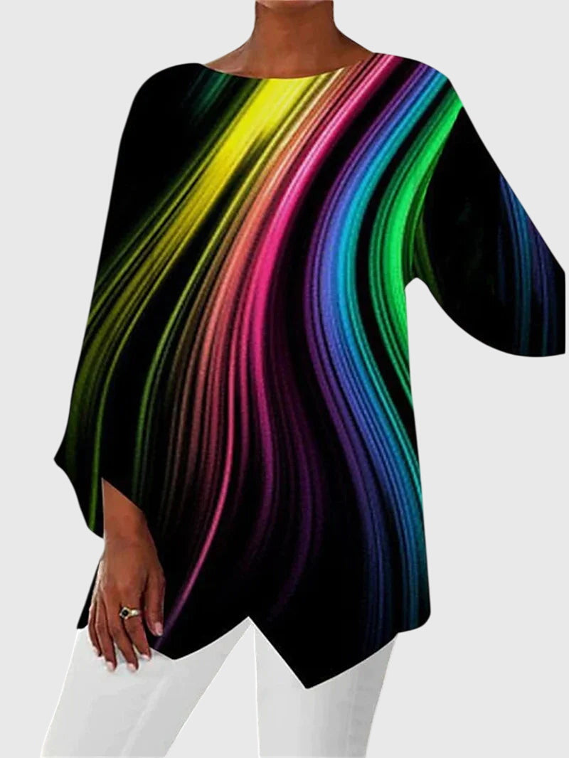 Kerstin | Women's Relaxed Butterfly Print Tunic Top