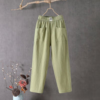 Eva | Women's Relaxed Fit Elastic Waist Trousers