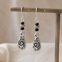 Vintage Empress Teardrop Earrings