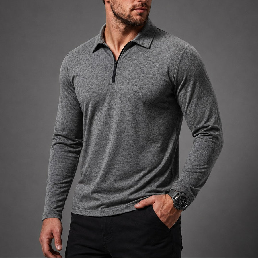 Easton Quarter-Zip in Gray