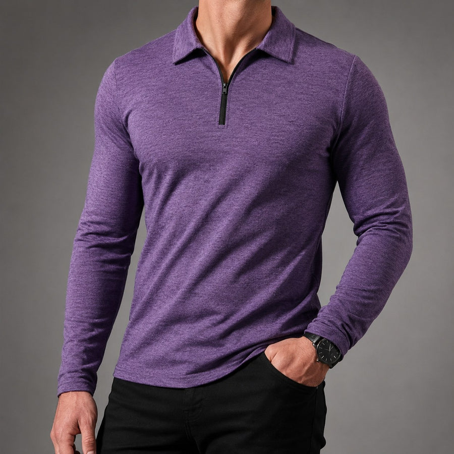 Easton Quarter-Zip in Purple