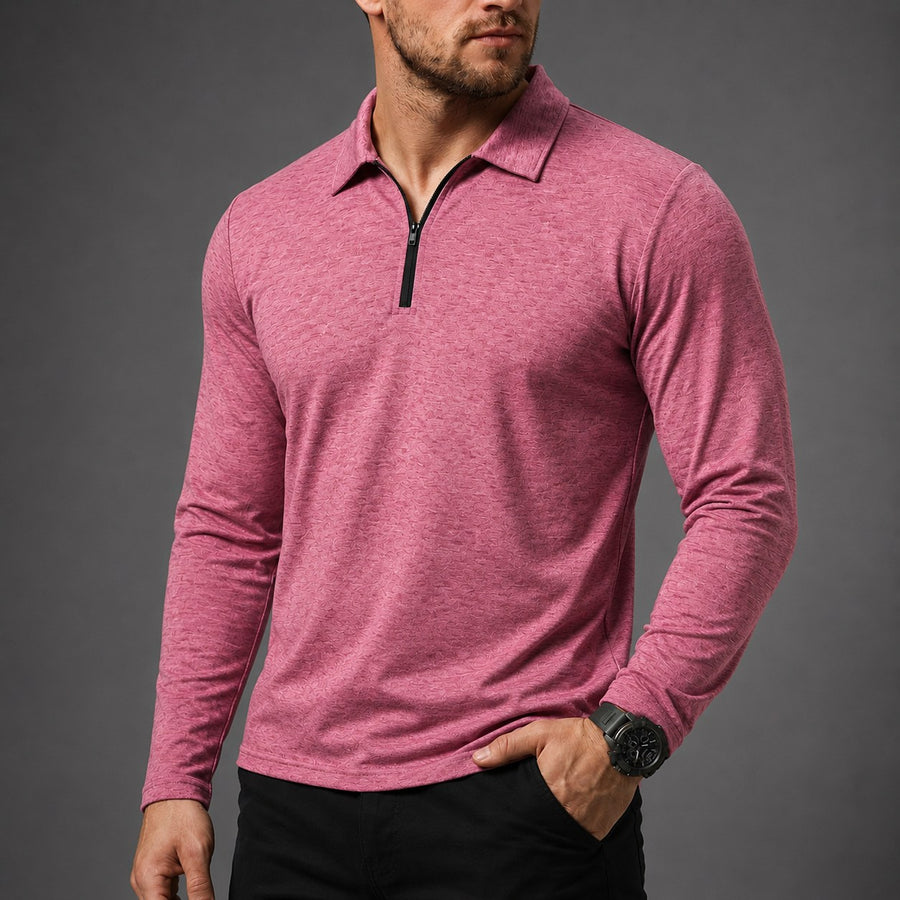 Easton Quarter-Zip in Salmon