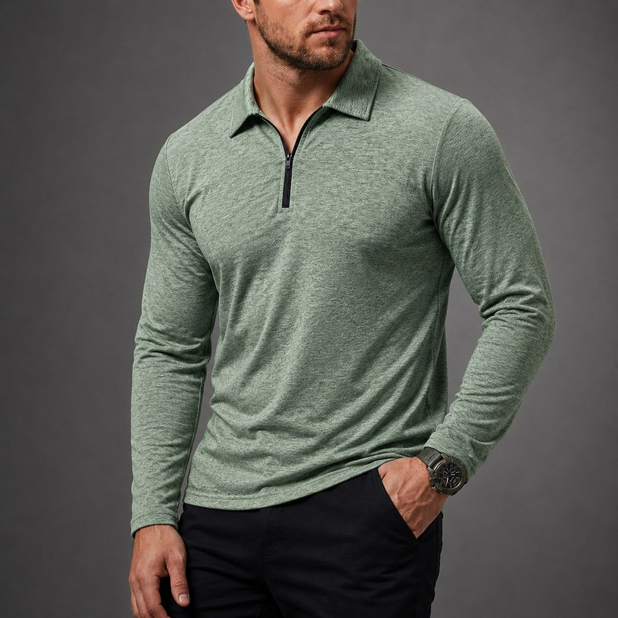 Easton Quarter-Zip in Sea Foam