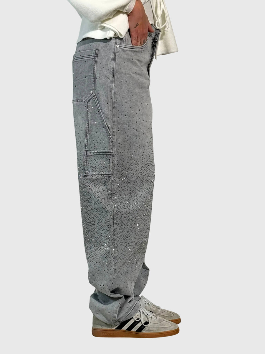 Clara | Women's Sparkle Diamond Denim Pants