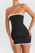 Black Strapless Mini Dress