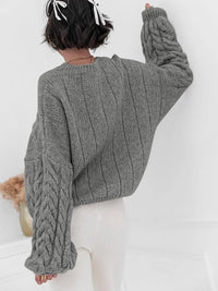 Cable Knit Long Sleeve Sweater