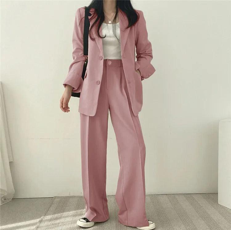 Monika | Women's Long Sleeve Classic Fit Casual Blazer Set