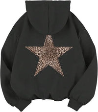 Eden Casual Hoodie with Hood in Black