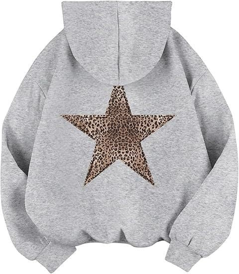 Eden Casual Hoodie with Hood in Grey