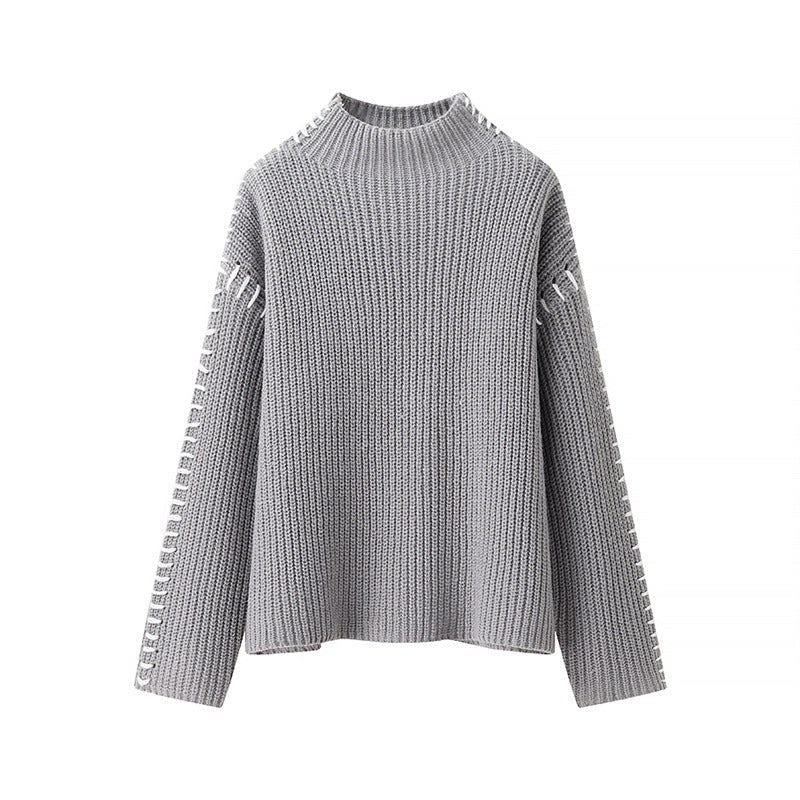 Edie Knit Sweater in Grey