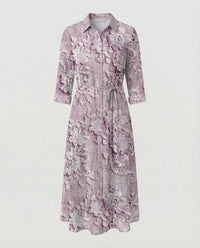 Edie Linen Blend Maxi Dress in Multicolour