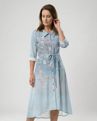 Edie Linen Blend Maxi Dress in Multicolour
