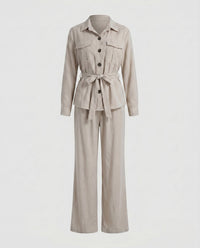 Edie Trousers in Light Grey