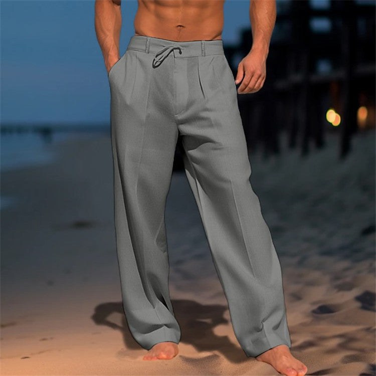 Edmund Elegant Trousers in Dark Grey