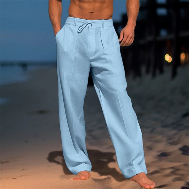 Edmund Elegant Trousers in Light Blue