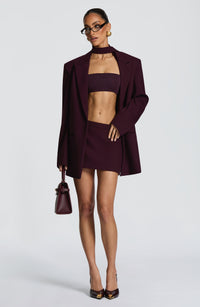 Avery Mini Skirt - Plum