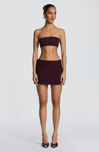 Avery Mini Skirt - Plum