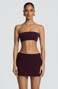 Avery Mini Skirt - Plum