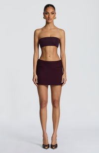 Avery Mini Skirt - Plum