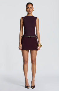 Avery Mini Skirt - Plum