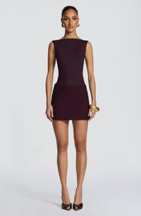 Avery Mini Skirt - Plum