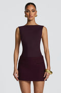 Avery Mini Skirt - Plum