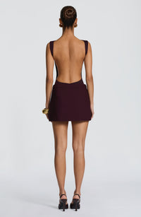 Avery Mini Skirt - Plum