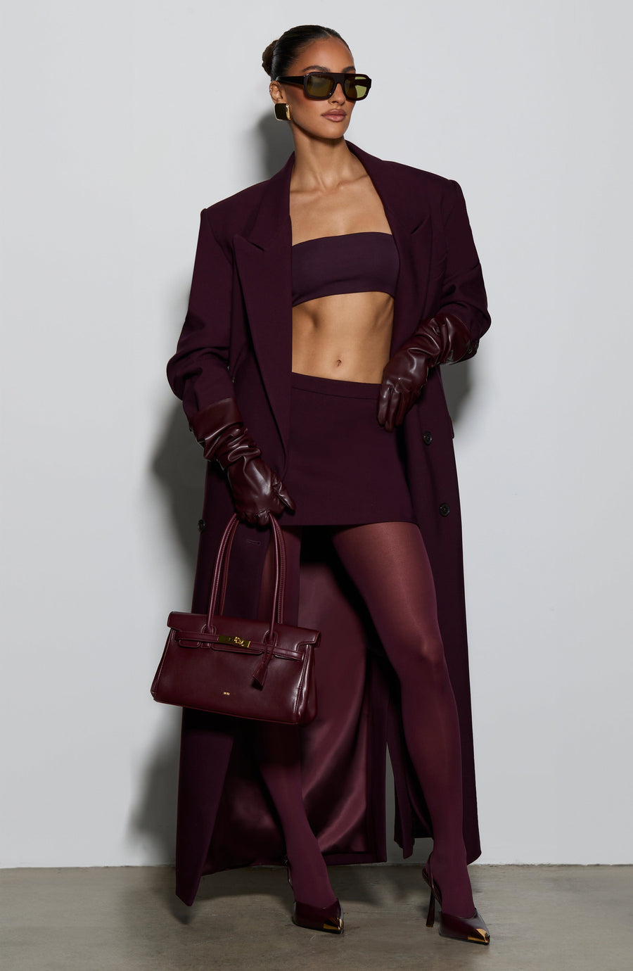 Avery Mini Skirt - Plum