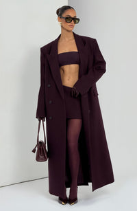 Avery Mini Skirt - Plum