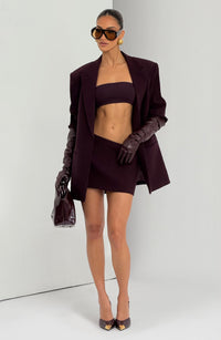Avery Mini Skirt - Plum