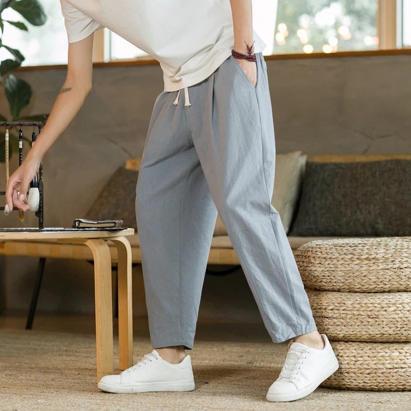 Eduard Trousers in Light Grey