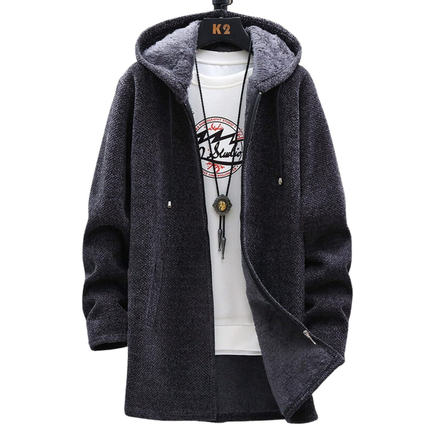 Eduard Vest with Hood in Dark Grey