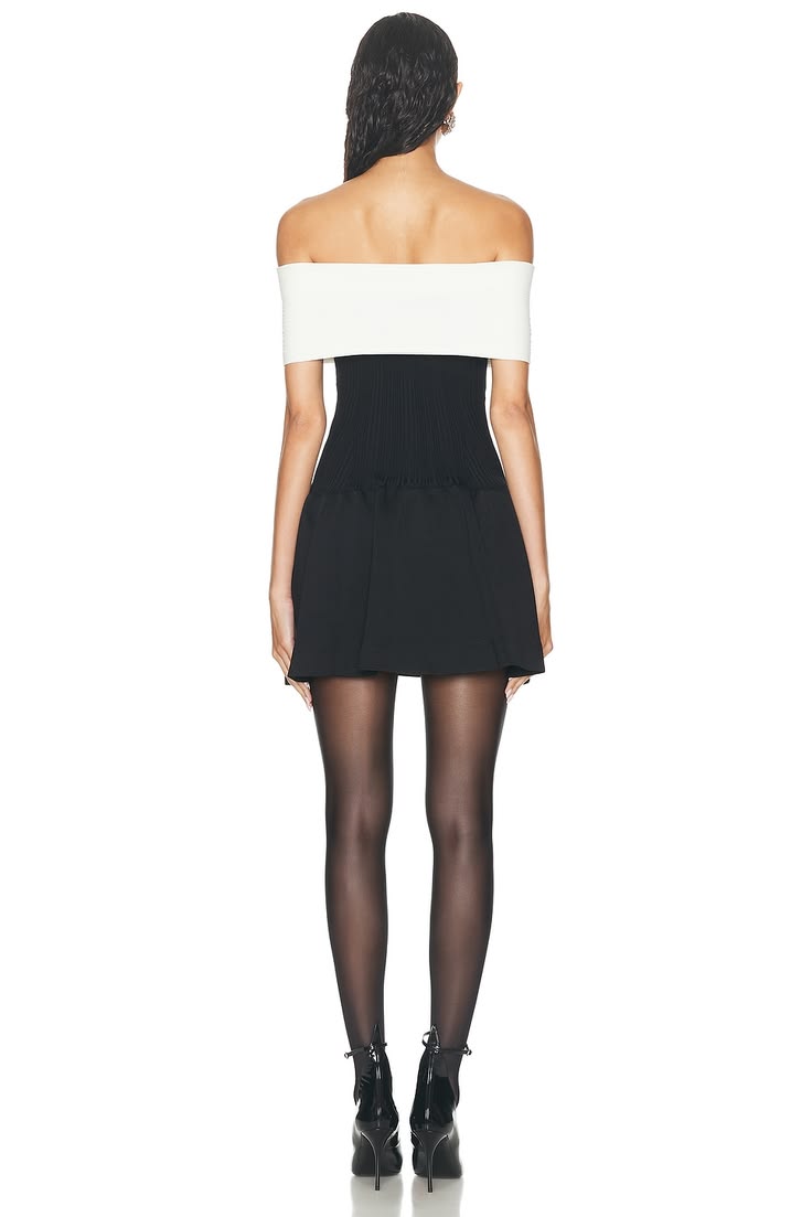Self-portrait Knit Bow Mini Dress