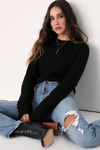 Campfire Cozy Cropped Sweater