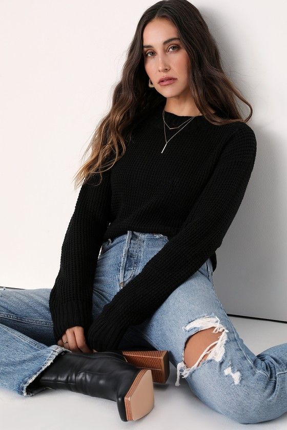 Campfire Cozy Cropped Sweater