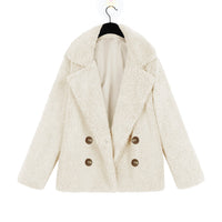 Effie Jacket with Button Front in Beige