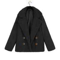 Effie Jacket with Button Front in Black