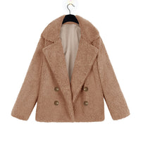 Effie Jacket with Button Front in Light Brown