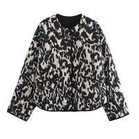 Effie Jacket with Stand Collar and Pockets in Black