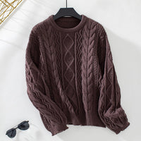 Effie Knit Sweater in Brown