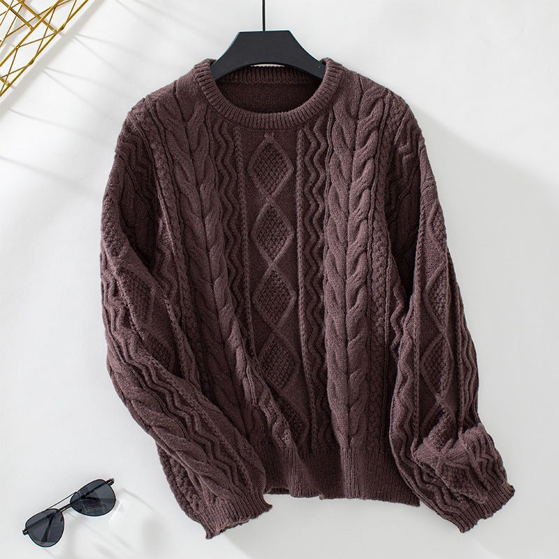 Effie Knit Sweater in Brown