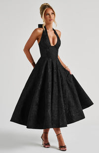 Alisa Midi Dress – Black