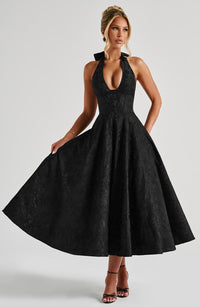 Alisa Midi Dress – Black