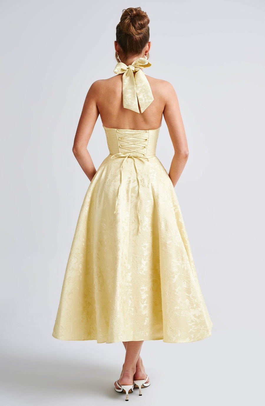 Alisa Midi Dress – Lemon
