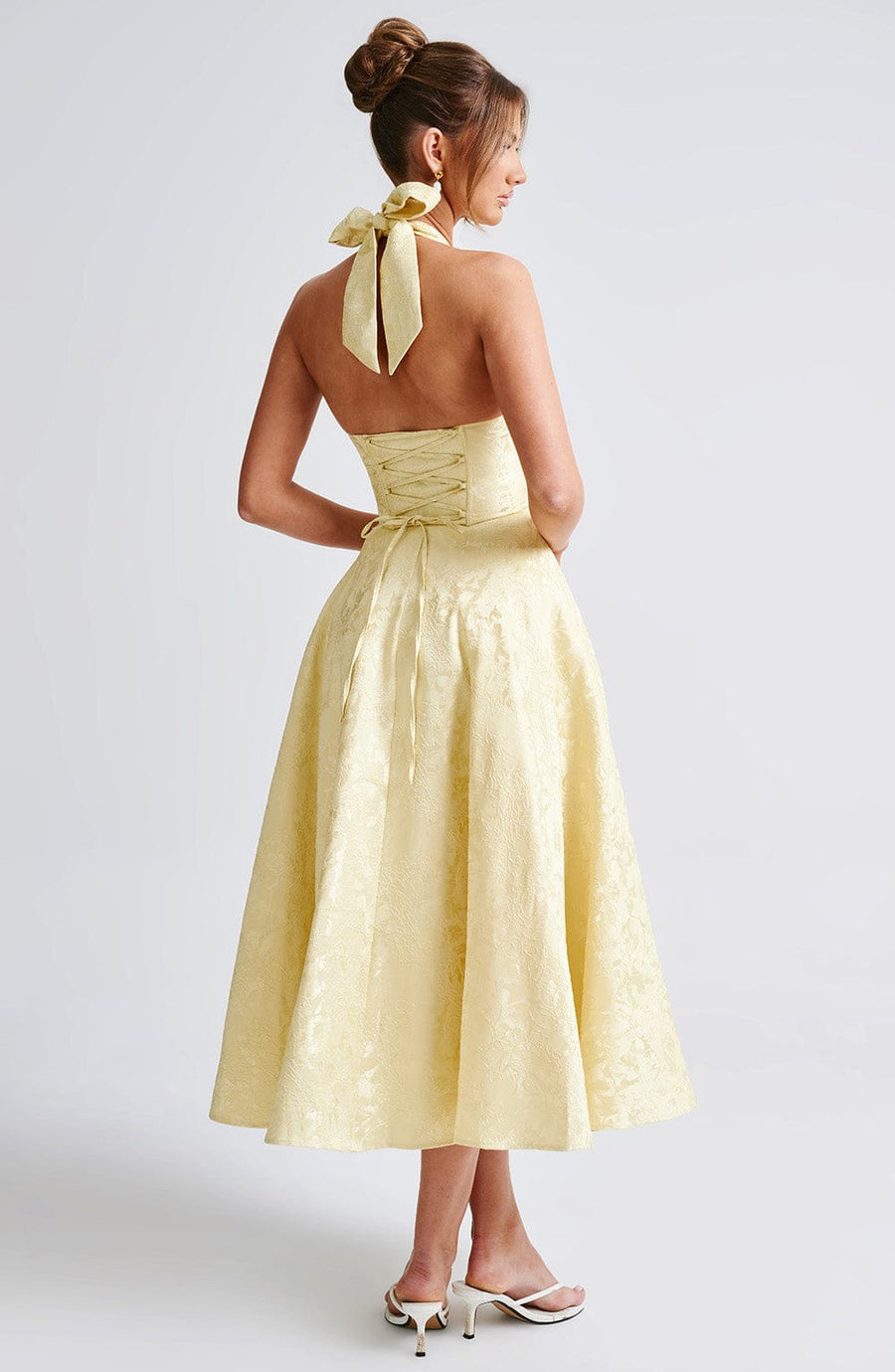 Alisa Midi Dress – Lemon