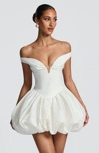 Jill Mini Dress – Ivory