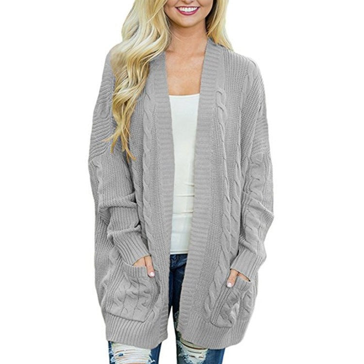 Elara Casual Knit Cardigan with Pockets
