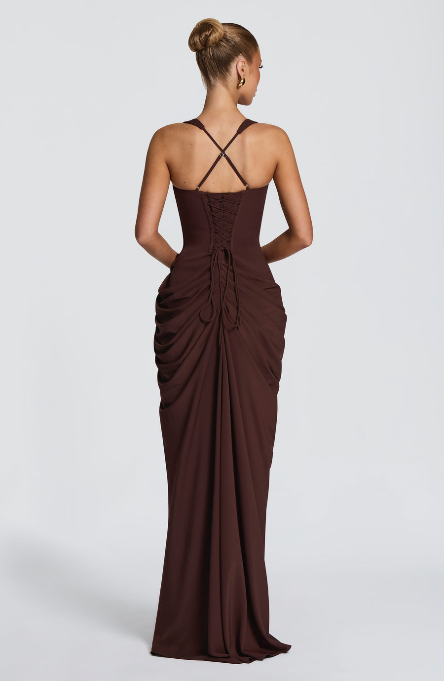 Adalyn Maxi Dress – Plum Brown