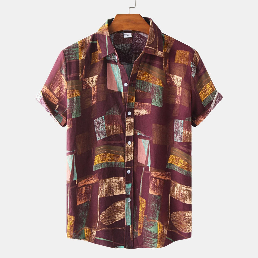 Elara Shirt with Short Sleeve in Dunkel