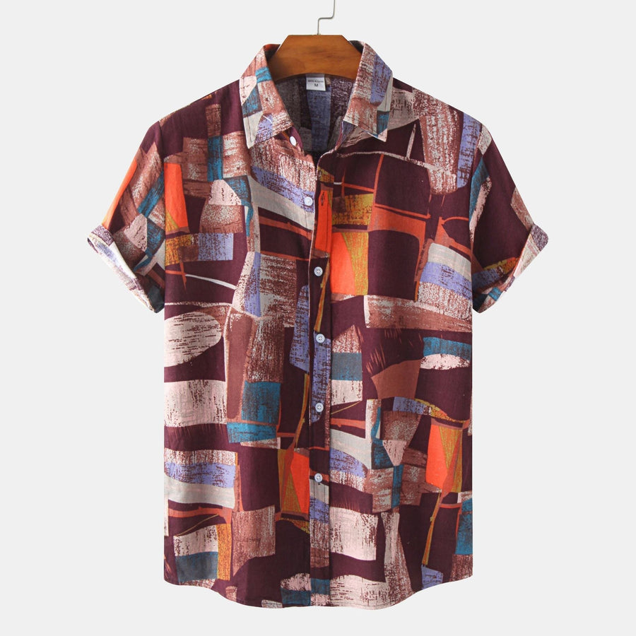 Elara Shirt with Short Sleeve in Hell